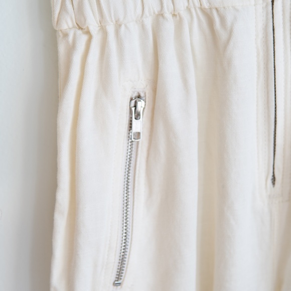 Urban Outfitters Ivory Linen Blend Jumpsuit - Picture 3 of 8